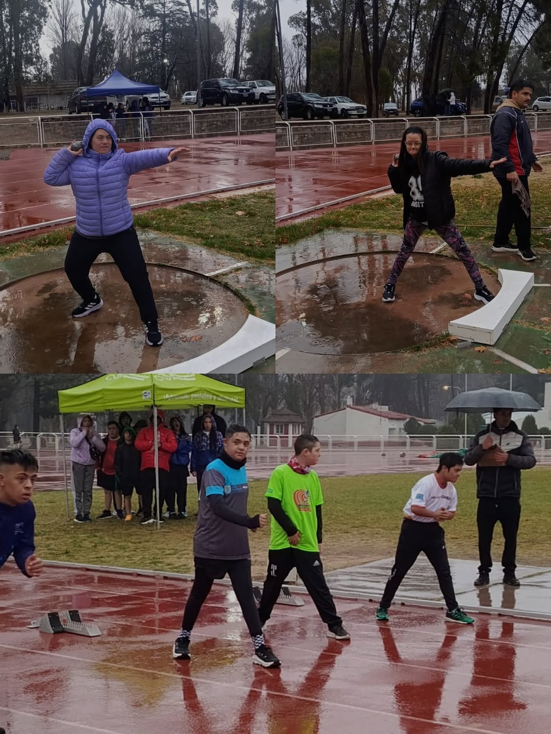 Atletas compitiendo en el torneo nacional