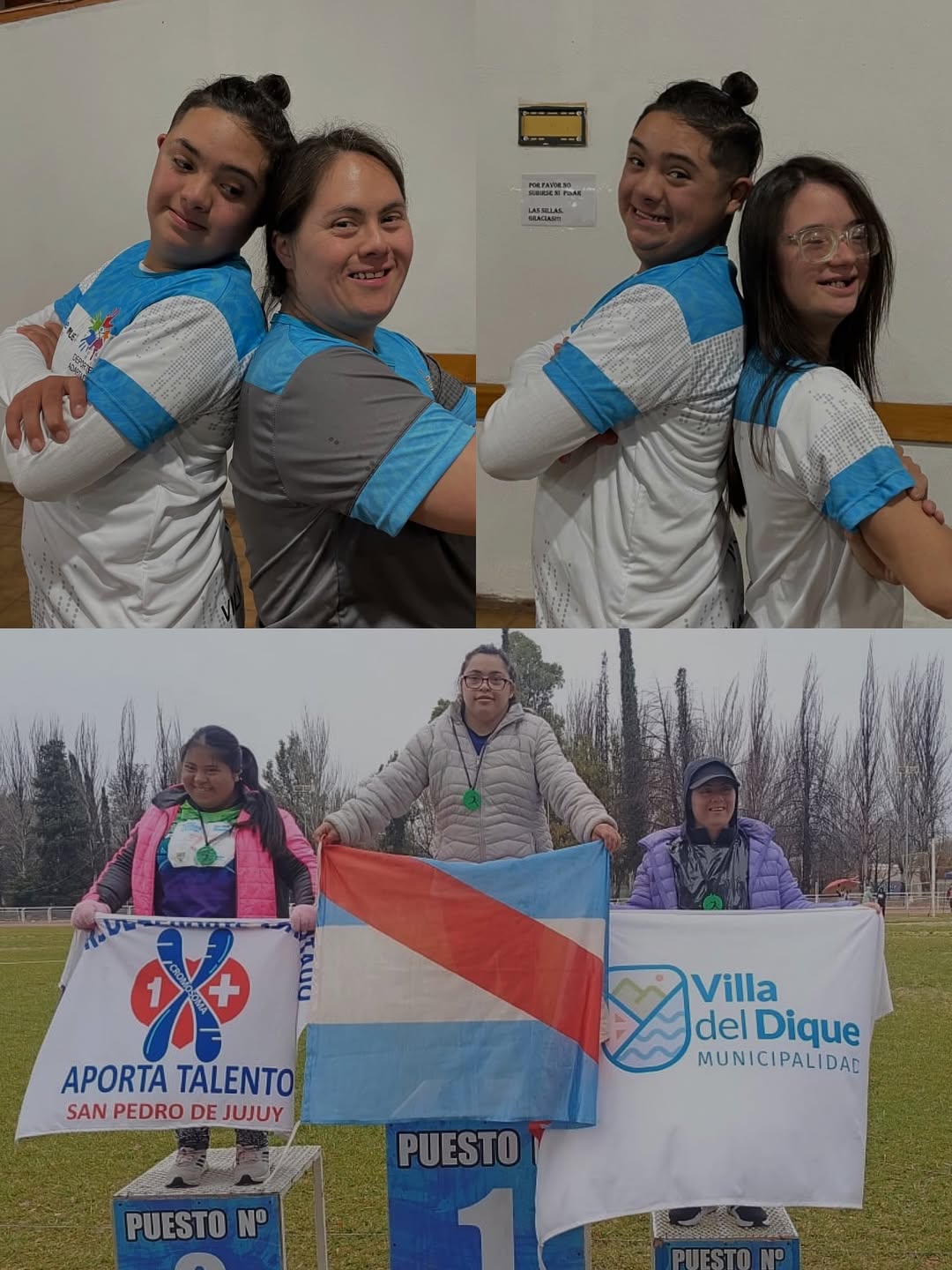 Atletas con medallas en el torneo