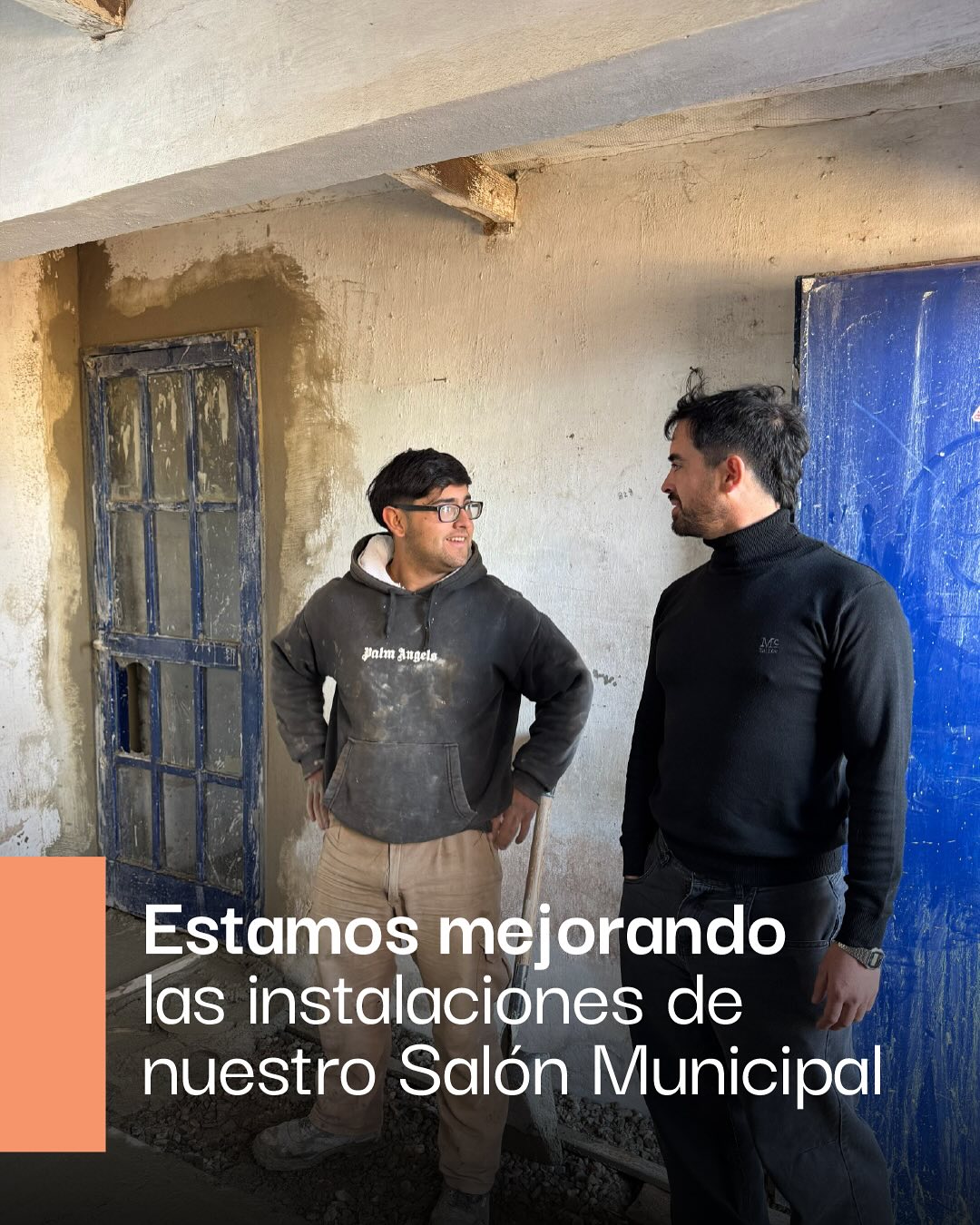 Obras en marcha - Mejorando las instalaciones del Salón Municipal